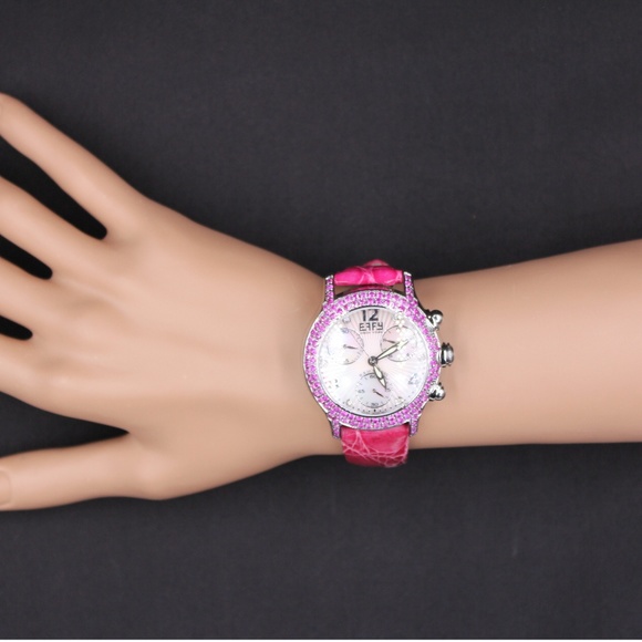 Amethyst Diamond 3.45 Tcw Unisex Luxury New Watch main image 6